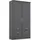 Drehtürenschrank Bremen 91 x 199 x 58 cm Grau