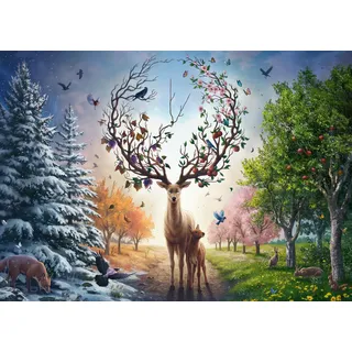 Ravensburger Puzzle Der magische Hirsch und die vier Jahreszeiten