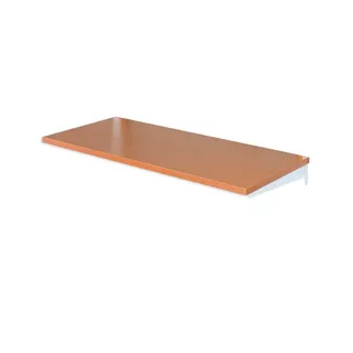 Biedrax Fachboden für Wandregal 50 x 80 cm, weiss, Boden Kirsche