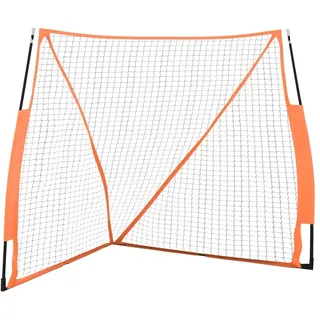 Baseball-Netz Tragbar Orange Schwarz 183x182x183 cm Stahl