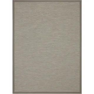 DEKOWE "Naturino Color", rechteckig 7 mm Höhe Flachgewebe, Sisal-Optik, mit Bordüre, In- und Outdoor geeignet,