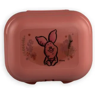 Tupperware To Go Mini-Twin Größe 1 kleine Brotdose Twin Schule Kindergarten (rosa Ferkel)
