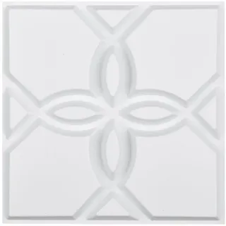 Vevor 3D-Wandpaneele, 33er-Set 30x30 cm PVC-Wandverkleidung im modernen minimalistischen Blumendesign, Wanddeko, Inneneinrichtung für Schlafzimmer, Wohn- und Spielzimmer, Mattweiß