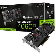 PNY Graphics card GeForce RTX 4060 Ti VERTO OC DUAL FAN DLSS (8 GB), Grafikkarte