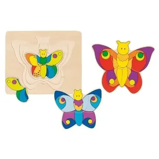 GoKi 57899 - Schichtenpuzzle Schmetterling