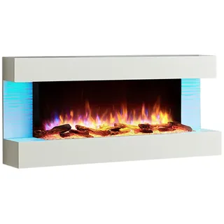 Balderia Wandkamin 127 cm Weiß