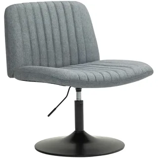 Svita EMILY Loungesessel höhenverstellbar drehbar mit Stoffbezug Grau
