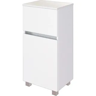 Held Möbel Bad-Unterschrank Verona 40 cm matt Weiß-Weiß