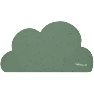 Kindsgut Platzdeckchen Tischset Baby Silikon Wolke, Pistazie Streusel | Rutschfestes Platzdeckchen 49x27 cm, lebensmittelecht, ab Beikoststart, Tischunterlage und Tischschutz, spülmaschinenfest