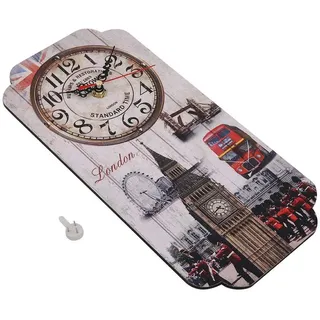 Wifehelper Europäische Retro Rechteckige Home Wohnzimmer Dekoration Wanduhr Bar Dekoration Uhr Mode Uhren