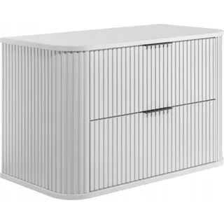 Rodan | Waschbeckunterschrank 80cm | Weiß Matt - Holz | B/H/T 80/52/41cm | ELEGANCE | Badezimmerschränke, Badmöbel, Unterschränke, Waschtisch - Weiß