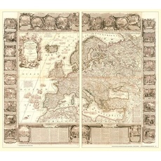 Historische Karte: Europa 1767 [gerollt]