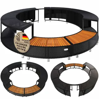 Polyrattan Pool Rahmen für LAY-Z-SPA