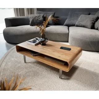 DeLife Couchtisch Anaya Braun Akazie 100 x 50 cm
