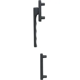 HOPPE Fenstergriff-Halbgarnitur TOULON außen flach Aluminium schwarz matt