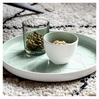 like. von Villeroy und Boch it's my match mineral Becher Leaf, stilvolle Tasse für besondere Teemomente, Premium Porzellan, grün, weiß, spülmaschinengeeignet - Grün, Weiß