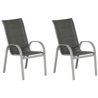 Merxx "Amalfi Deluxe", Set, 2 Stk.2er Set, Alu/Textil, stapelbar,