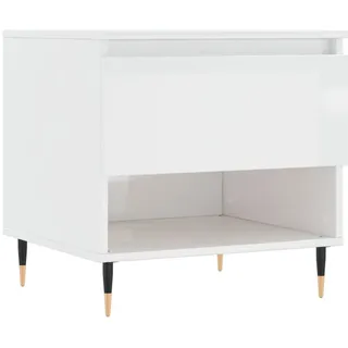 vidaXL Couchtisch Hochglanz-Weiß 50x46x50 cm Holzwerkstoff