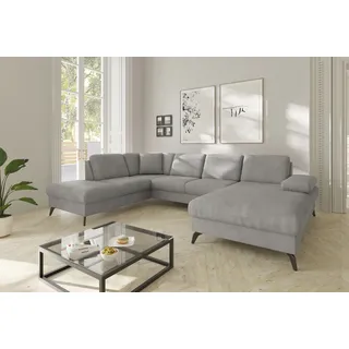 sit&more Wohnlandschaft »Morris Jubi U-Form, B: 300 cm« mit Armteilfunktion & 1 Zierkissen, optional Bettfunktion,