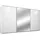 Schwebetürenschrank CORTONA 368 x 214 x 64 cm Weiß
