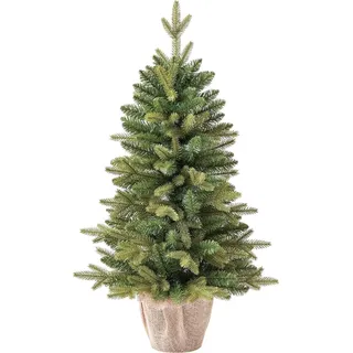 Evergreen Aspen M künstlicher mini Weihnachtsbaum im Topf 90 cm - Grün