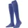Damen Kniestrümpfe Softmerino W Kh Wolle Baumwolle lang einfarbig 1 Paar Blau Water 6550 37-38 37-38