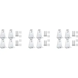 Qezodsx 12X Metall Nieder Halter und Stifte, Jalousie Halterungen Jalousie Halter für Horizontale Jalousien