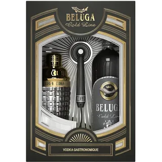 Beluga Gold Line Vodka 40% vol. 700 ml | Hochwertiges Leder-Geschenkset | Außergewöhnlicher Genuss mit samtweichem Geschmack