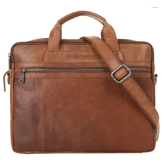 Spikes & Sparrow Aktentasche echt Leder, cognac