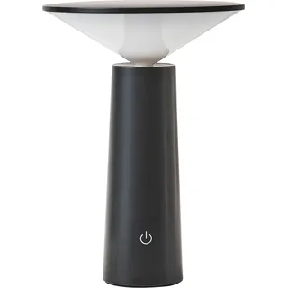 BELIANI Tischlampe Schwarz Metall Kabellos Wiederaufladbar Akku Touch Funktion Dimmfunktion USB Kabel Indoor Outdoor Tischleuchte Schreibtischlampe - Schwarz