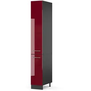 Vicco Apothekerschrank Fame-Line 30 x 58 x 207 cm Bordeaux Hochglanz
