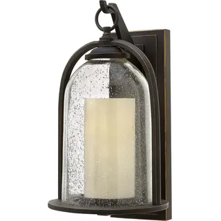 Elstead Lighting Elstead Quincy Außen-Wandleuchte E27 43cm Ölgeriebene Bronze IP44 - Bronze