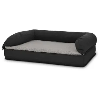 petzzz Hundebett mit Rückenlehne M 80 x 55 x 23 cm