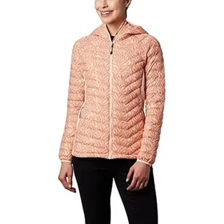 Columbia Damen Powder Pass Hardshelljacke, Peach Cloud Fer, XL