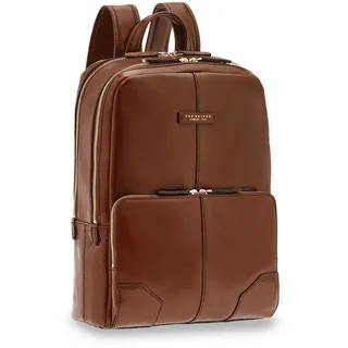 The Bridge Vespucci Leder-Rucksack 40cm -06365001 Braun/Gold