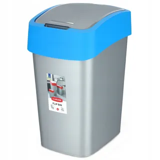 Curver FLIP BIN 9 l Silber/Blau