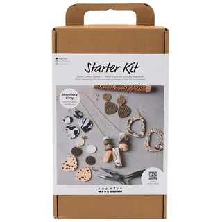 Creativ Company Schmuck Bastelset Modellieren mehrfarbig Ton