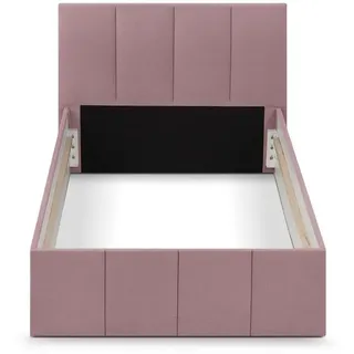 Halmon Schlafkomfort Betten Polsterbett Dalas Rose 120 x 200 x 40 cm Stauraum Ohne Matratze und Lattenrost - Rosa