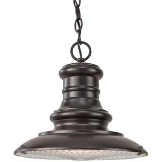 Elstead Lighting AUßENHÄNGELEUCHTE , Bronzefarben , Metall, Glas , 40.3 cm , Grüner Punkt, RoHS , Lampen & Leuchten, Leuchtenserien