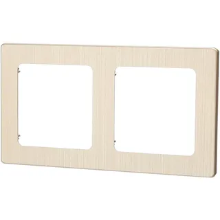 Wandschild aus Aluminium mit deutsch-französischem Design, eleganter Goldoberfläche und zwei Schlüsseln. Ideal, um jedem Innenraum eine unverwechselbare, zeitgenössische Note zu verleihen.