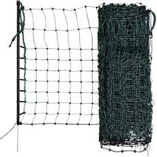 Kerbl Pet 292221 Kaninchennetz 50 m, 65 cm Einzelspitze, grün