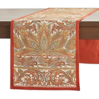 Maison d'Hermine Tischläufer 100 % Baumwolle 150 cm lang für Weihnachtsdekorationen Zuhause Küche Esszimmer Party Hochzeit Brautparty (Kashmir Paisley, 50 cm x 150 cm)