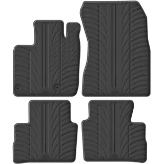 Gledring Satz Gummimatten kompatibel mit Nissan Qashqai III (J12) 2021- (T Profil 4-teilig + Montage-clips)
