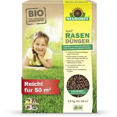 Bild von Azet RasenDünger – Organischer Bio-Rasendünger für 50 m2 sorgt für eine dichte, grüne und strapazierfähige Rasenfläche, 2,5 kg