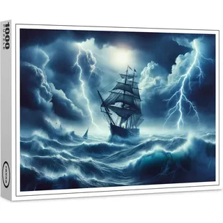 raxxa Premium-Puzzle "Im Herzen des Sturms", 1000 Teile