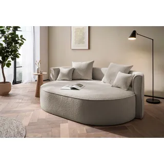 LeGer Home by Lena Gercke 2,5-Sitzer »ISALIE, rundes Loungesofa, mit Kissen, perfekt gepolstert« moderne Stoffe, mit 4 Zierkissen, extra große Sitzfläche,