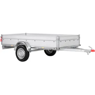 PKW-Anhänger STEMA "BASIC STL 750-25-13", grau (silberfarben), KFZ-Anhänger, PKW-Anhänger