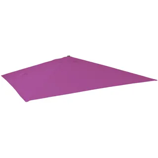 Mendler Ersatz-Bezug für Luxus-Ampelschirm HWC-A96, Sonnenschirmbezug Ersatzbezug, 3x3m (Ø4,24m) Polyester 2,7kg - lila-violett