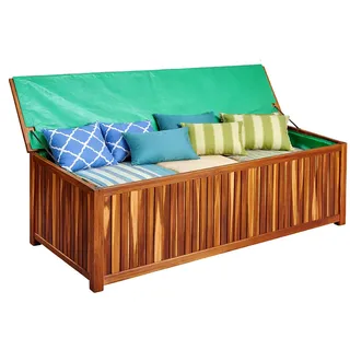 Relaxdays Gartenbox 115 x 60 x 50 cm Hellbraun