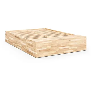 Karup Design »Basement Bed, Stauraumbett, Bett optional mit oder ohne Sitzbank« Bett mit integriertem Stauraum, inkl Lattenrost, FSC®zertifiert,